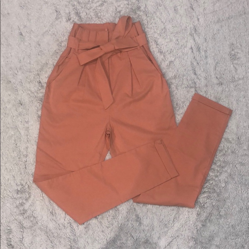 Super High Rise Paper-bag pant